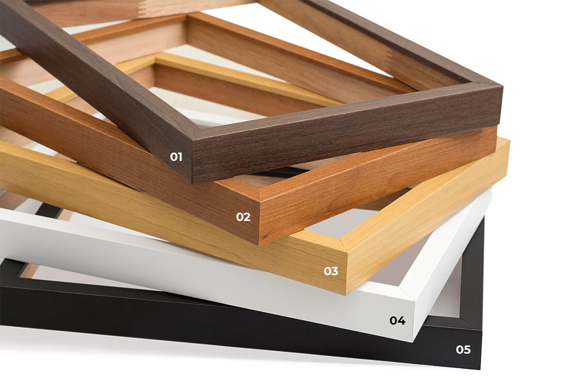 Opções de molduras